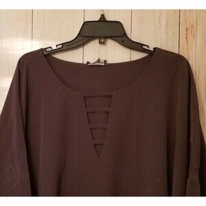 GO SILK  Women's Tunic 3X New Tags Orig. $438 Color Hematite Style # 23-T1017Z